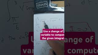 a change of variable will help a lot in this case #python #maths #calculus