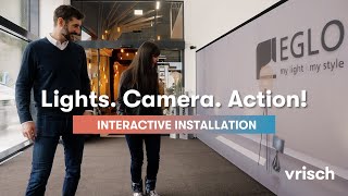 Lights. Camera. Action!: An AI-powered interactive installation