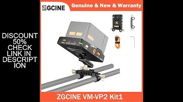 ZGCINE VM-VP2 Kit1 V-Mount Battery Plate with Clamp Support USB-C PD Input Output/DC/D-TAP/LEMO Outp