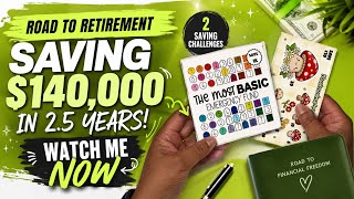 Road to Retirement Saving 140 000 in 2 5 Years Cash Stuffing Savings Challenges
