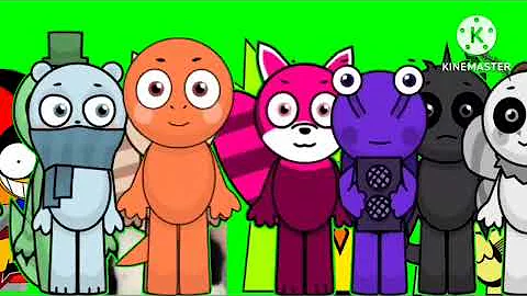 Incredibox Sprunki And Abgerny Stampede Green Screen (Free To Use)