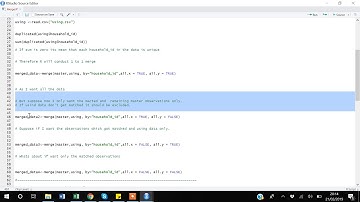 9. RStudio Merge or combine data set, One to one merge, One to many merge, identifier variables