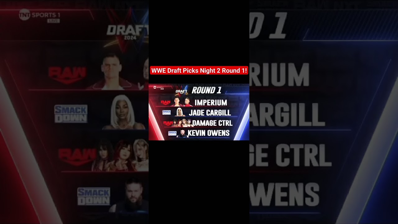 WWE Draft results Night 2 round 1 