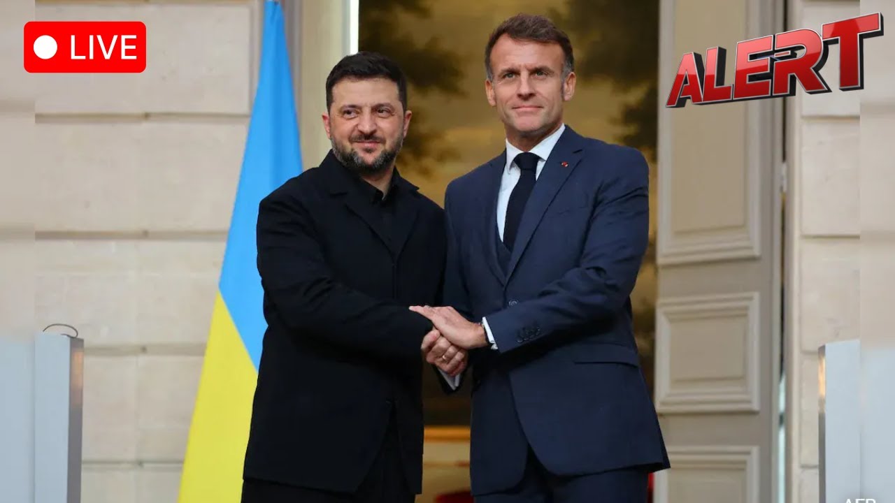 Macron Welcomes Zelenskiy at Élysée Palace 🇫🇷🇺🇦 | High-Level Talks in Paris