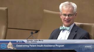Sen. Marty on pharmaceutical companies' role in Insulin pricing
