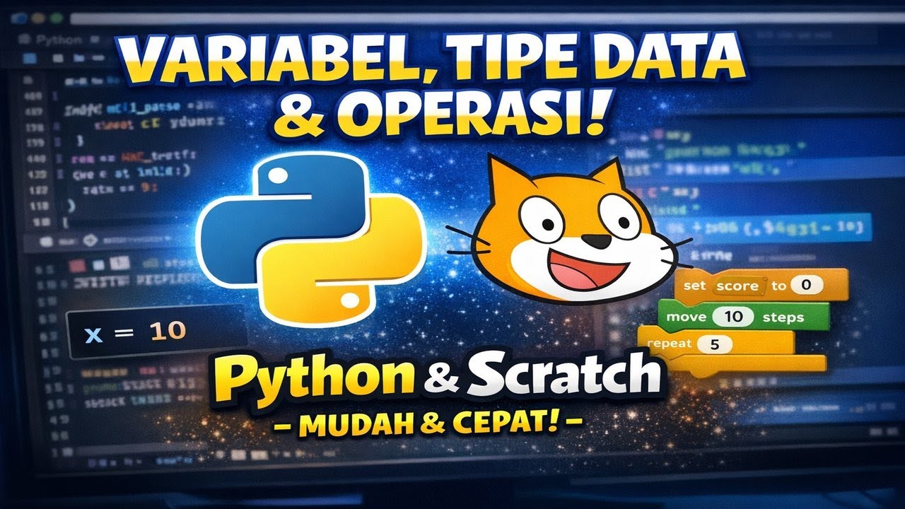 Mengenal Variabel, Tipe Data, dan Operasi di Python & Scratch - YouTube