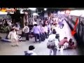Watch : Miraculous escape of woman who falls from train
