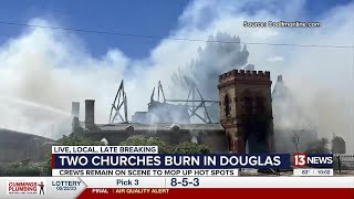 Two historic churches burned in Douglas