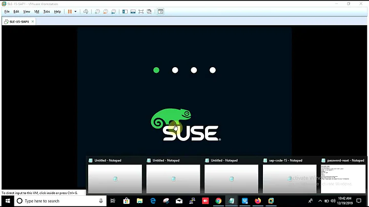 SUSE LINUX root + grub Password reset