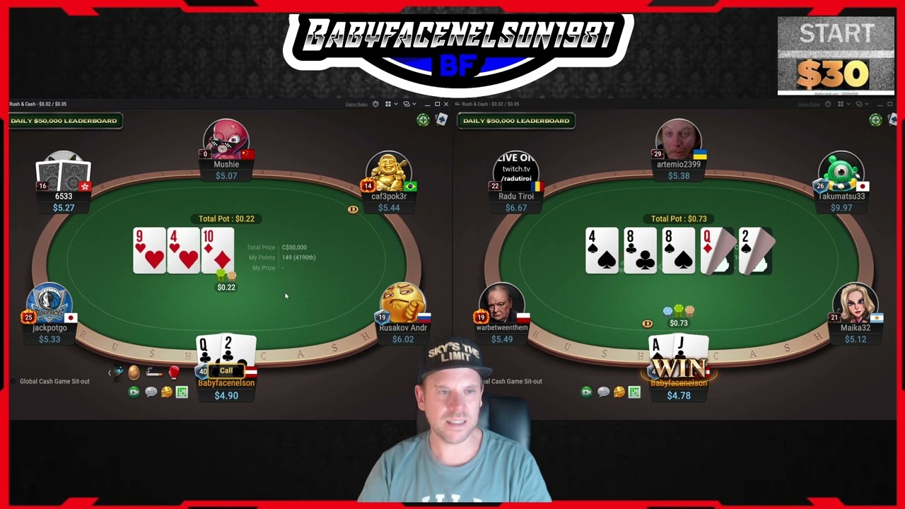 Playing GG POKER 5NL Working my way through steal spots! bluffed off some bad spots haha