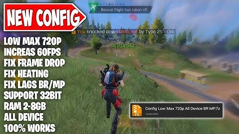 CONFIG LOW MAX 720P IN COD MOBILE | INCREAS 60FPS & NO LAG BR MP | CONFIG CODM