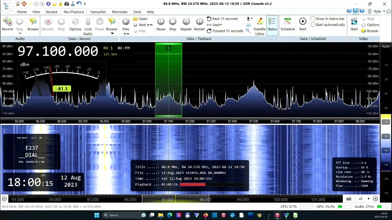 97.1MHz Cadena Dial, Zaragoza, Jingle, 20230812. YouTube