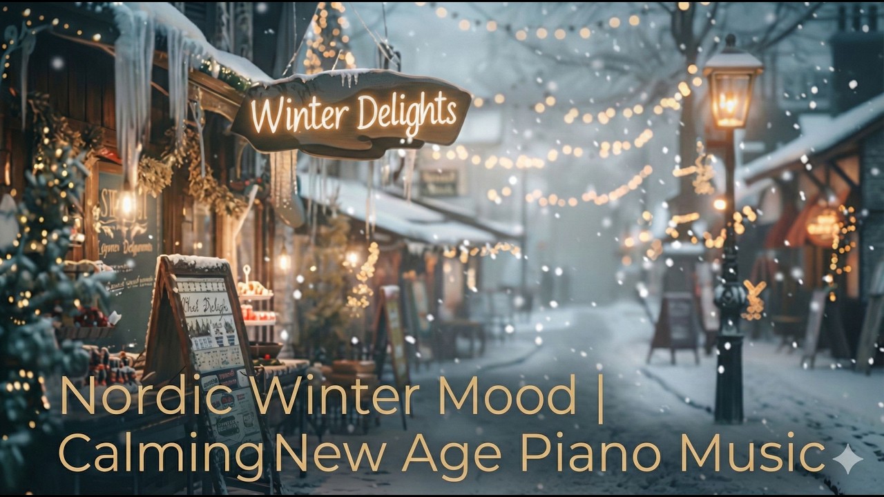 [Playlist] 북유럽 겨울 감성 | 마음이 편안해지는 뉴에이지 피아노 연주곡 | 수면, 공부, 명상용 BGM