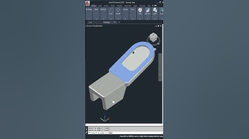 AutoCAD 3D, Chamfer command, 3D Modeling #shorts