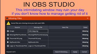 Celebrity OBS studio Missing Files Wealth