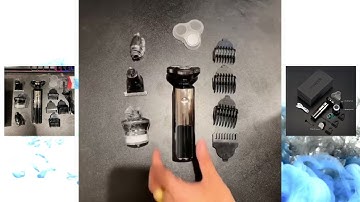 Máy cạo râu đa năng 3 lưỡi chính hãng SHANEN, Tỉa lông mũi tiện lợi, cạo sát, êm, bảo hành 12 tháng