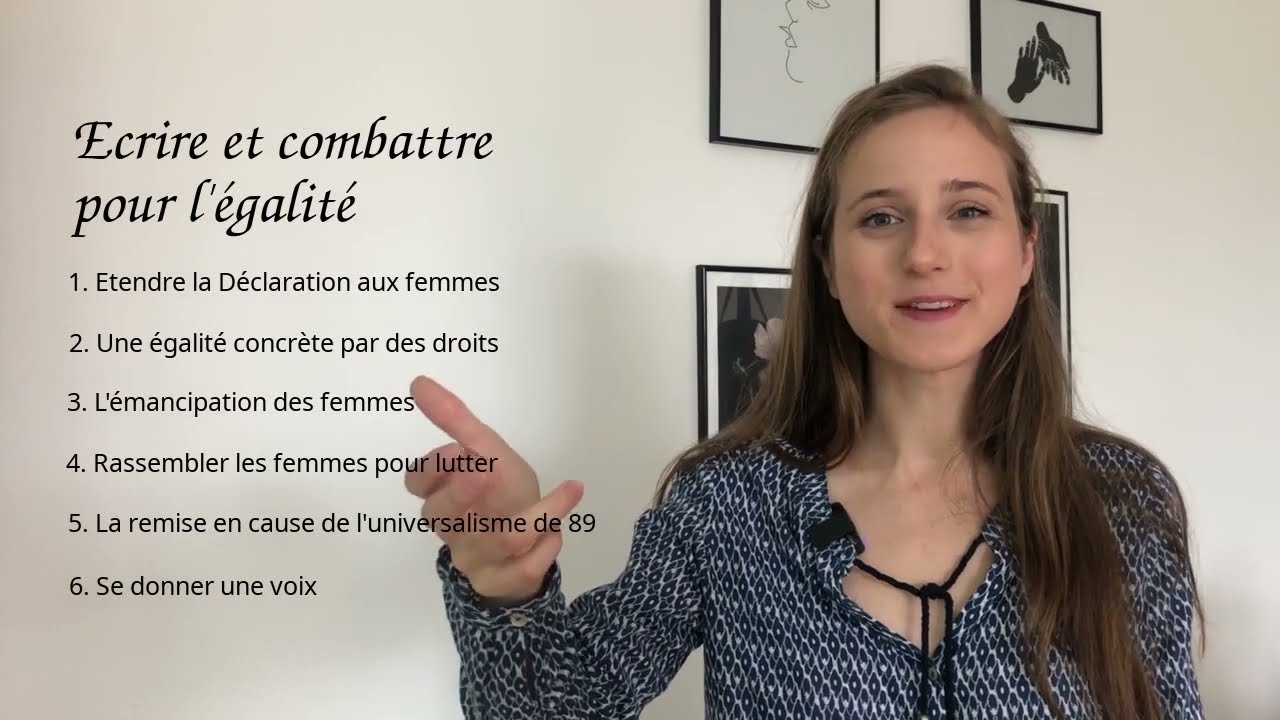 Ecrire et combattre pour l'égalité ─ La Déclaration des droits de la