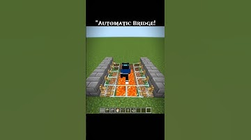 "How to Build an Automatic Bridge in Minecraft #shorts"