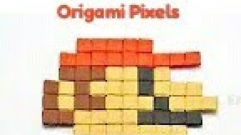 How to make origami pixels.