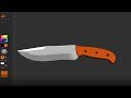 How to Model a Knife using Zmodeler brush in ZBrush