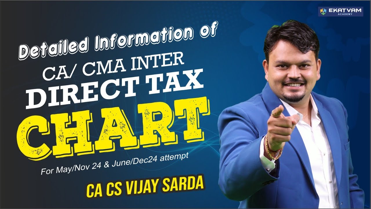 Details Video On CA & CMA Inter Direct Tax Chart Book For May, June ...