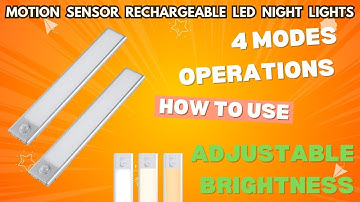 Motion Sensor Rechargeable LED Night Lights: Smart, Dimmable, & Versatile!