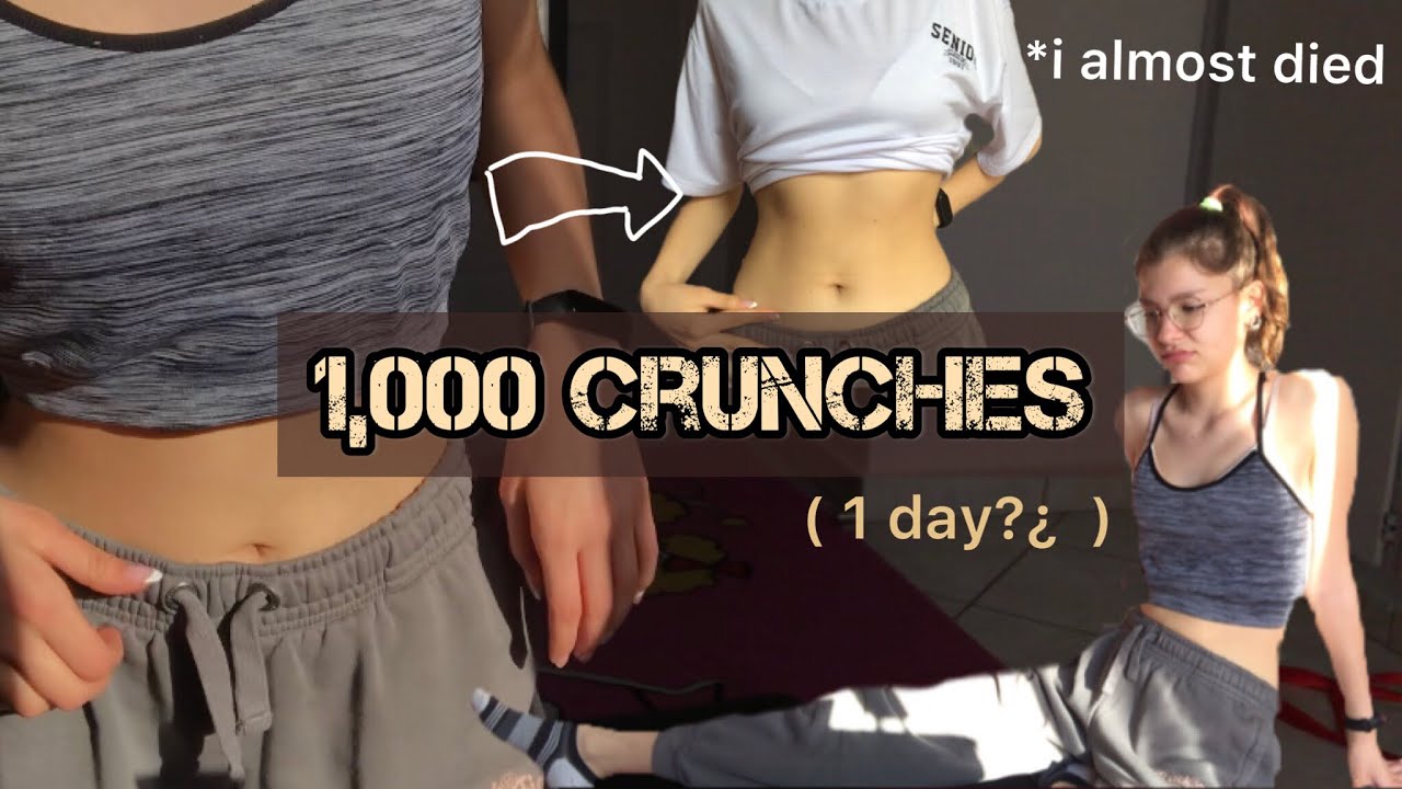 Abs in a day? I did 1000 crunches in ONE DAY - YouTube