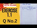 10th class math exercise 1.1 Q No.2 all parts solution | Math with GM sb