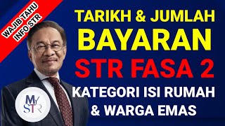 💰STR FASA 2: TARIKH & JUMLAH BAYARAN UNTUK KATEGORI ISI RUMAH & WARGA EMAS 💰STR FASA 2: TARIKH & JUMLAH BAYARAN UNTUK KATEGORI ISI RUMAH & WARGA EMAS