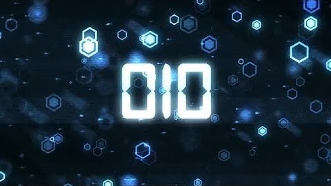 Hexa Glitch Countdown Stock Motion Graphics