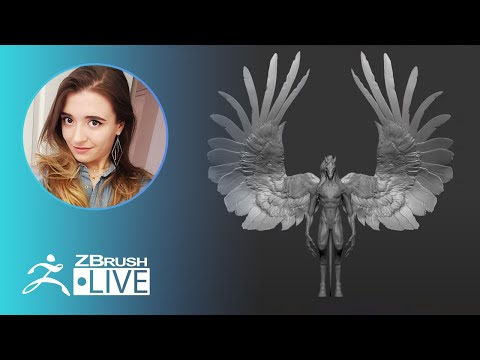 Design a Bipedal Pegasus in ZBrush #withme ! - Ashley A. Adams \