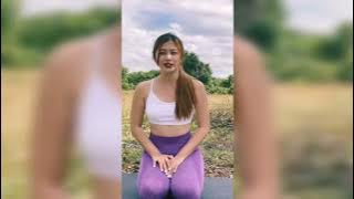 tante eliz lagi yoga, cantik banget, tante hot