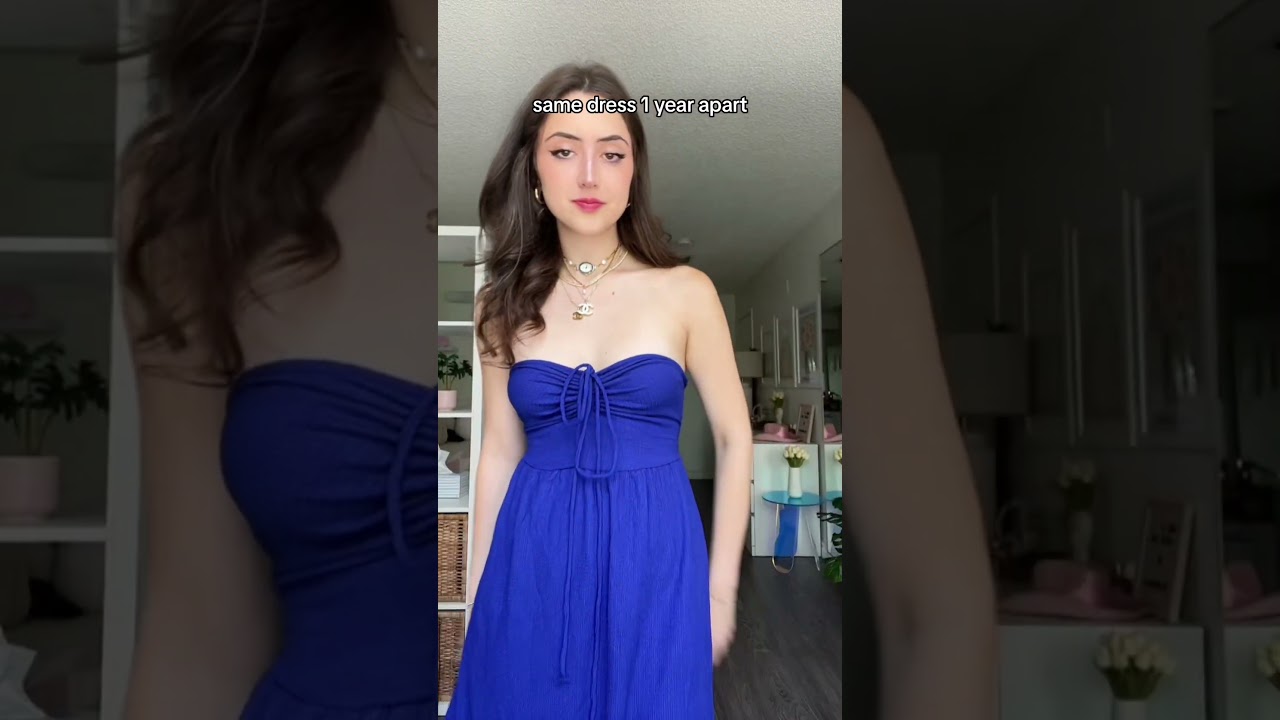 Same dress, 1 year apart (WL)