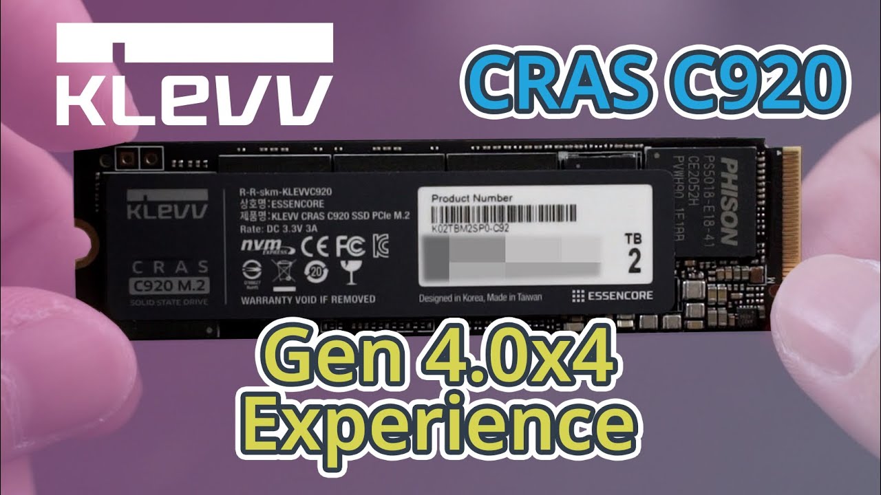 Quick Review - KLEVV CRAS C920 PCIe 4.0 x4 NVMe SSD (2TB) - YouTube