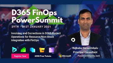Invoicing and Corrections in D365 Project Operations for Resource/Non-Stock Integration with FinOps