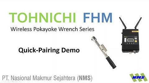 TOHNICHI FHM Wireless Pokayoke Wrench -- Quick Pairing Demo