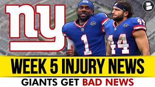 Giants Get BAD Injury News Before Week 5 vs. Washington Commanders ft. Malik Nabers & Cam Skattebo
