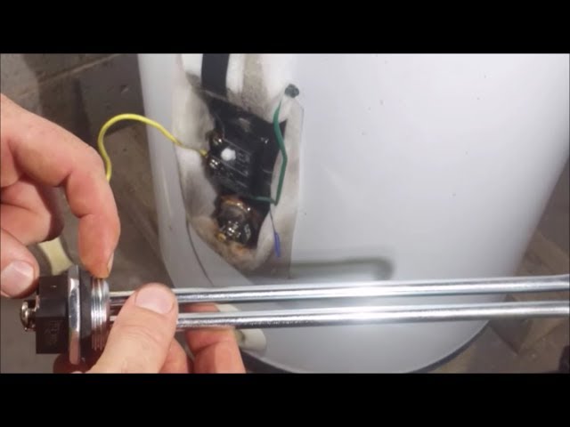 Replacing A Water Heater Element With A Full Tank Of Water. Not