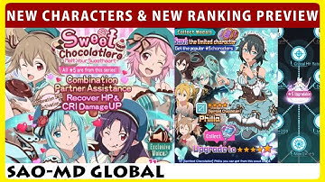 New Characters, New Ranking Event Preview & VIP Global Scouts (SAOMD Memory Defrag)
