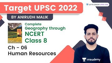 Human Resources | Ch 06 | Class 8 | Target UPSC | Complete Geography Through NCERT | Anirudh Malik