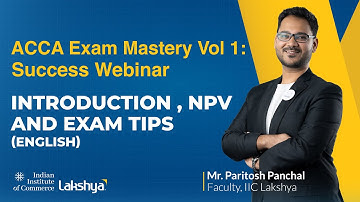 Lakshya IIC | ACCA Sept 2023 Exam Revision Revolution - FM