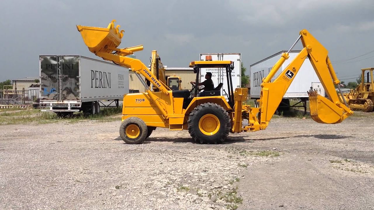 1984 John Deere 710B Turbo Backhoe. HURLEY AUCTIONSGreencastle, PA