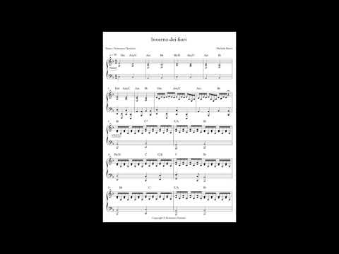 Inverno dei fiori (spartito pianoforte) - Michele Bravi