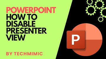 How to DISABLE PRESENTER VIEW in PowerPoint
