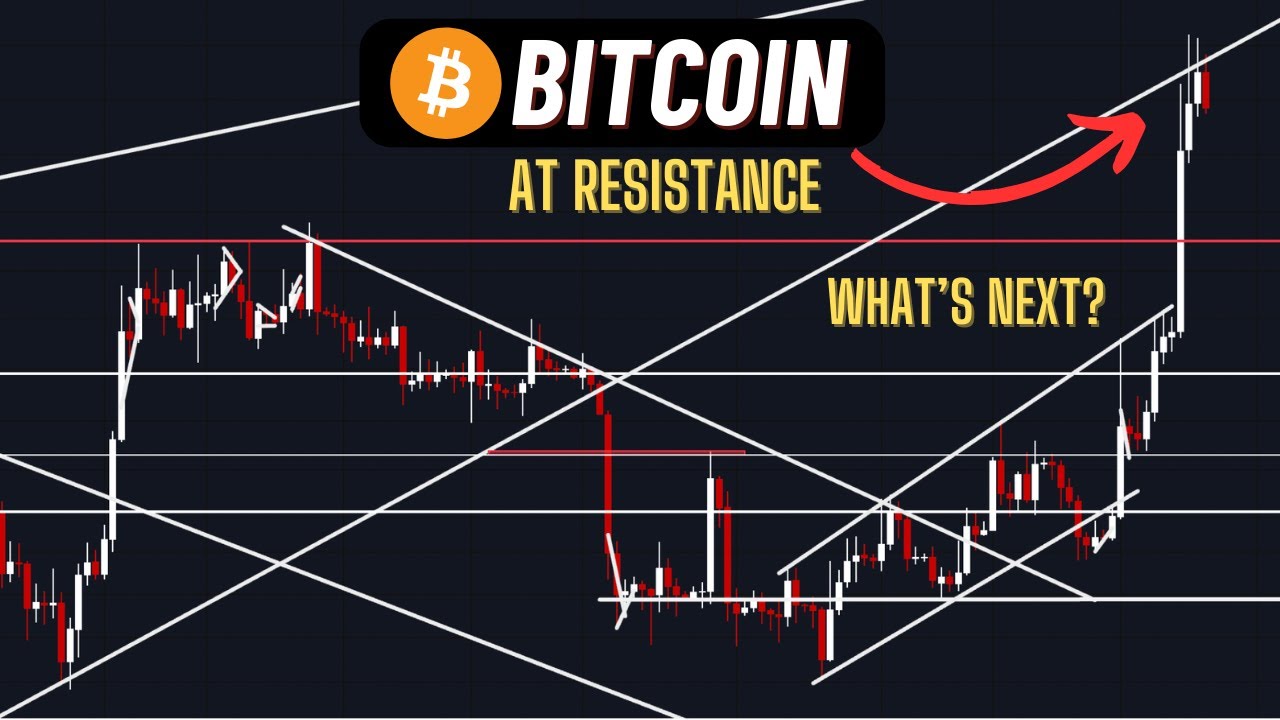 Bitcoin BTC Analysis - At RESISTANCE! Here's how I would play it ...