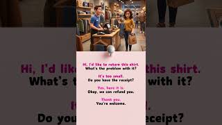 Learn basic English conversation - Returning an Item | A1 - A2 Conversation