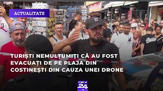 Turisti nemultumiti ca au fost evacuati de pe plaja din Costinesti din cauza unei drone