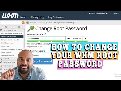 HOW TO CHANGE YOUR WHM ROOT PASSWORD? [EASY GUIDE]☑️