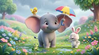 Elephant’s Tiny Umbrella 🐘☔ | Fun Nursery Rhyme for Toddlers | Vivaanika Tales