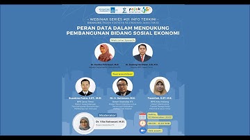 Webinar Series POTSTAT- Peran Data dalam Mendukung Pembangunan Bidang Sosial Ekonomi